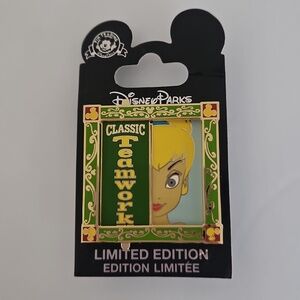 Disney Cast MemberTinker Bell/Peter Pan Teamwork Enamel Pin Limited Release